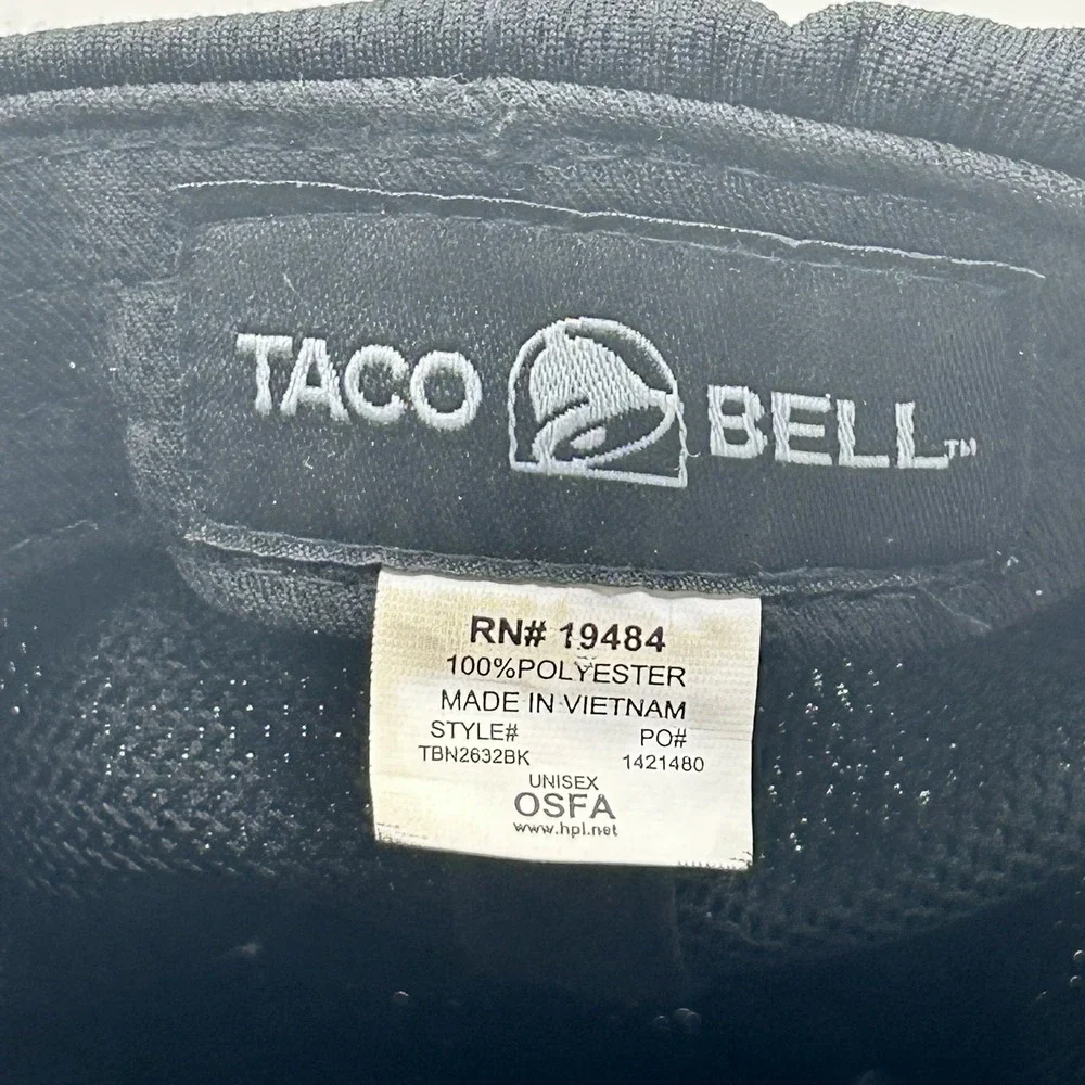 Taco Bell Crew‎ Baseball Cap One Size Workwear Staff Fast Food Snapback Uniform